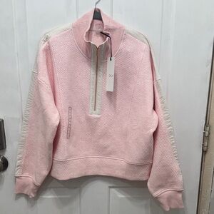 Alia Pink Textured Pullover